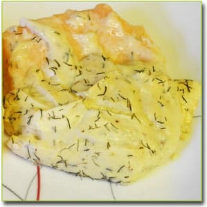 Рецепт лосося в горчице (белковый день) для диеты Дюкана