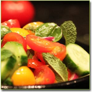 Овощной салат для 3 этапа диеты Дюкана